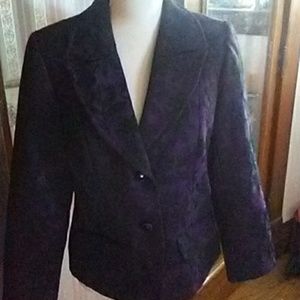 Black & deep purple blazer jacket' medium'